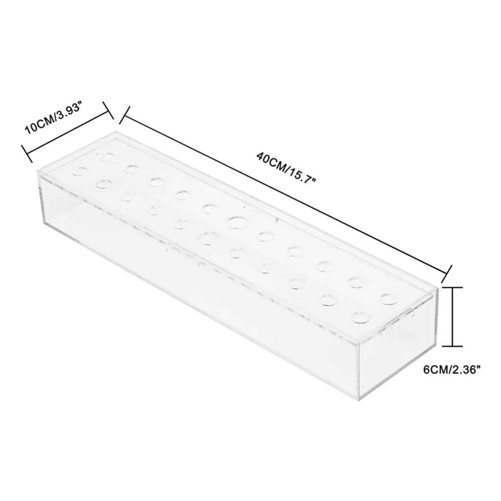 Clear Acrylic Flower Vase Rectangular Floral Centerpiece for Dining Table Unique Flower Vases for Home Decor or Weddings - soufeeluk