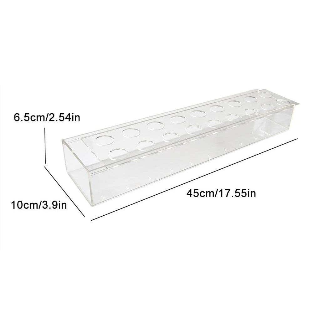 Clear Acrylic Flower Vase Rectangular Floral Centerpiece for Dining Table Unique Flower Vases for Home Decor or Weddings - soufeeluk