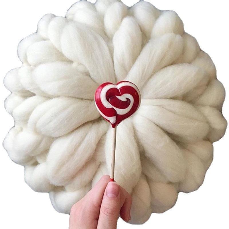 Wool Knitted Pillow Home Decorative Cushion Home Sofa Decor Pillow