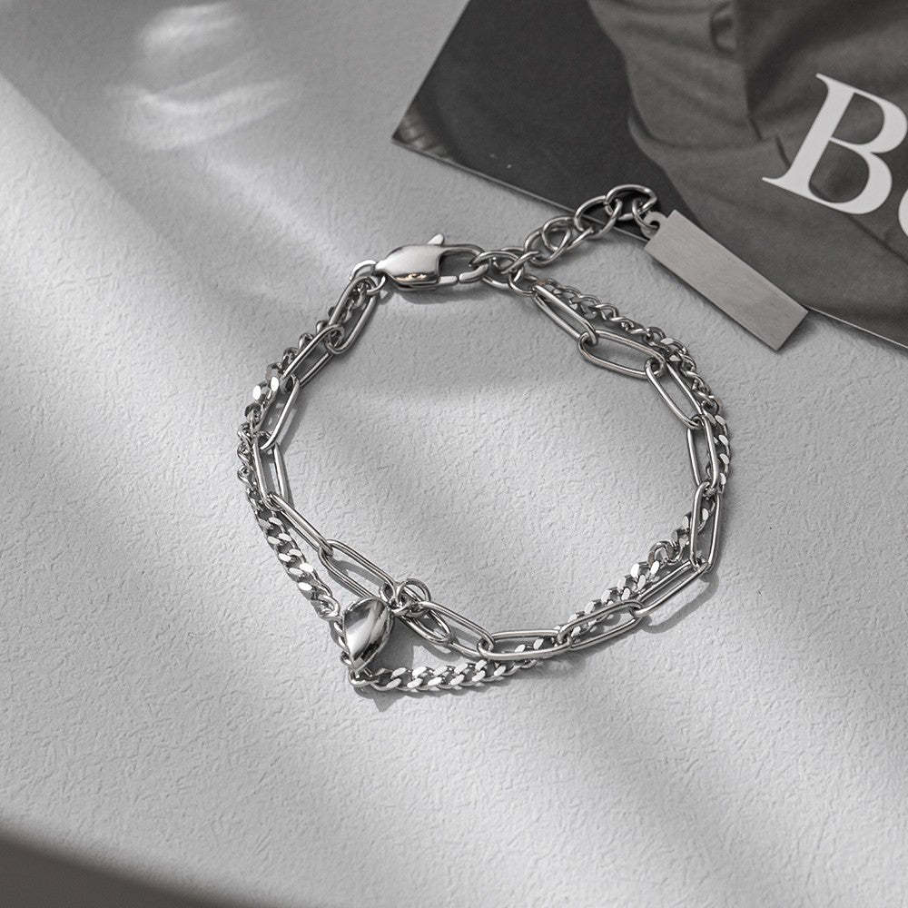 Magnetic Couple Bracelet Set Double Layer Design Valentine's Day Gift for Couples - soufeeluk