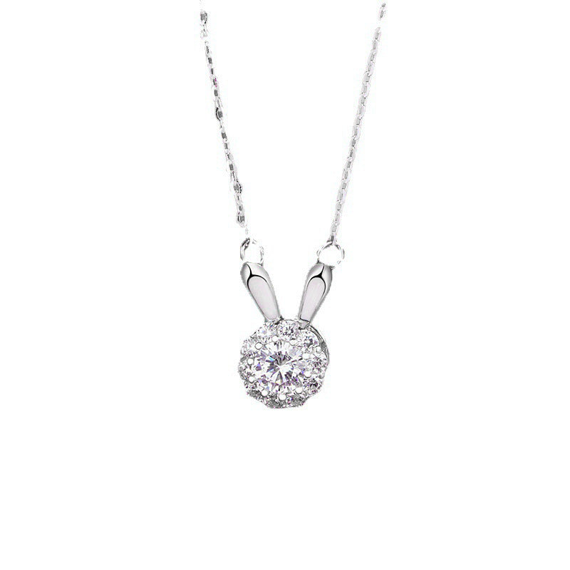 Rotating Bunny Necklace Design Premium Gifts - soufeeluk