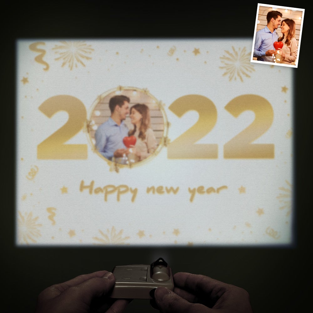 Custom Photo Projector Lamp New Year Home Party Decor Atmosphere Light - soufeeluk
