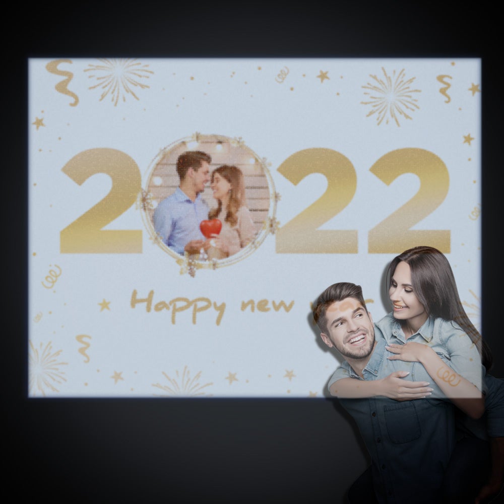 Custom Photo Projector Lamp New Year Home Party Decor Atmosphere Light - soufeeluk