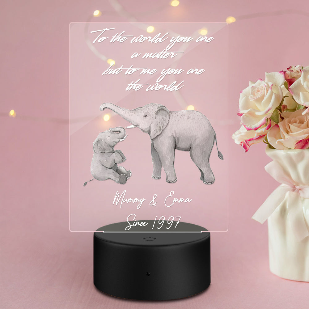 Custom Name Acrylic Lovely Night Lamp Gift for Mom - soufeeluk