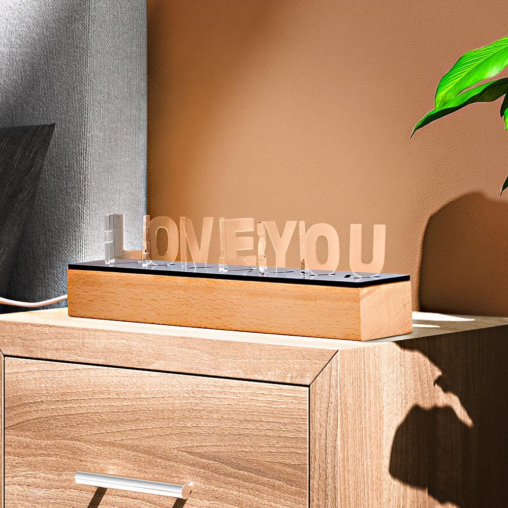 Custom Engraved Name Night Light Acrylic Commemorative Home Gifts - soufeeluk