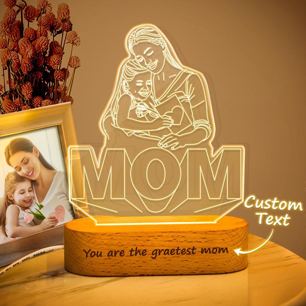 Customizable 3D Photo Lights Mother's Day Gift - soufeeluk