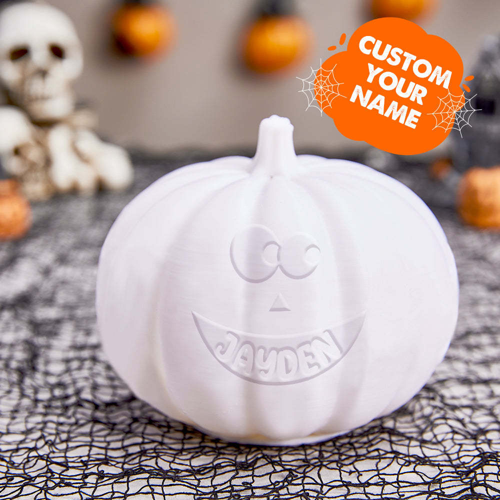 Personalised Halloween Pumpkin Light Custom Lovestruck Light Custom Light Up Jack-o-lantern Halloween Decor - soufeeluk