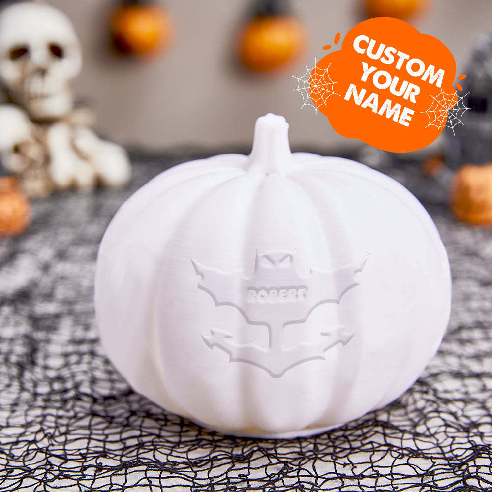 Personalised Halloween Pumpkin Light Custom Bat Light Custom Light Up Jack-o-lantern Halloween Decor - soufeeluk