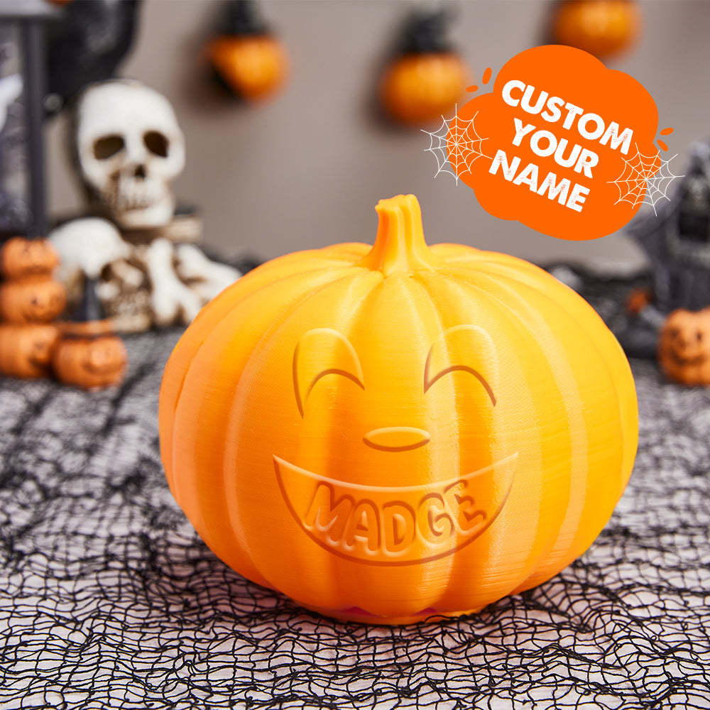 Personalised Halloween Pumpkin Light Custom Laughing Light Custom Light Up Jack-o-lantern Halloween Decor - soufeeluk
