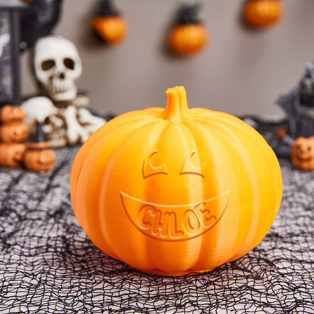 Personalised Halloween Pumpkin Light Custom Joyful Light Custom Light Up Jack-o-lantern Halloween Decor - soufeeluk