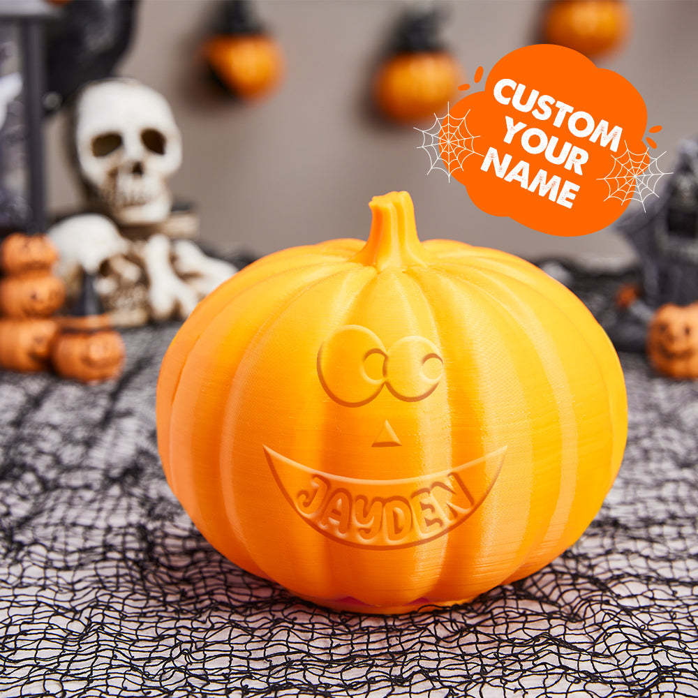 Personalised Halloween Pumpkin Light Custom Lovestruck Light Custom Light Up Jack-o-lantern Halloween Decor - soufeeluk