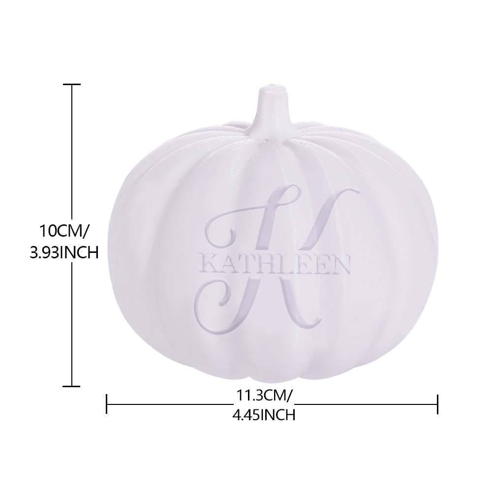 Personalised Halloween Pumpkin Light Custom Name Light Custom Light Up Jack-o-lantern Halloween Pumpkin Decor - K - soufeeluk