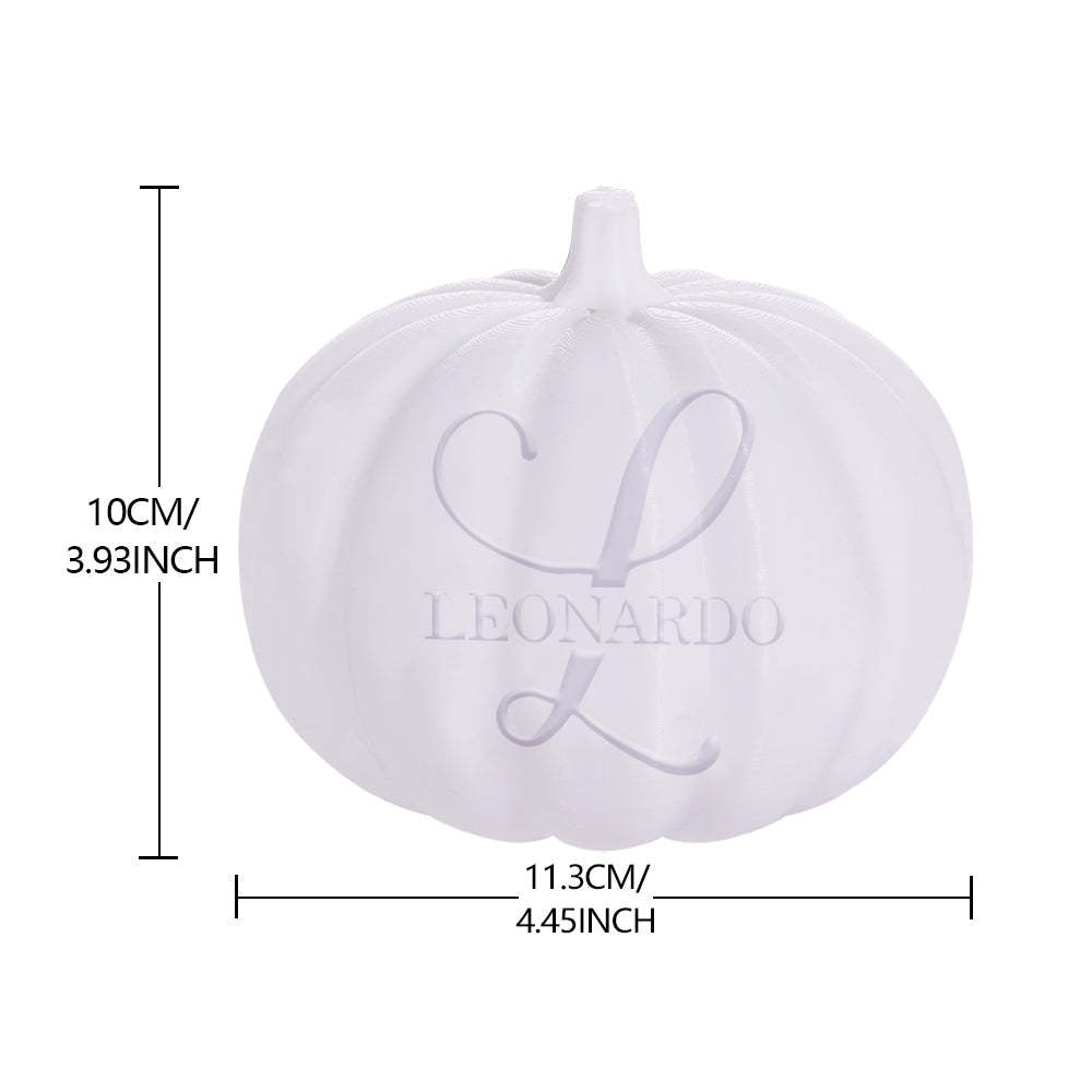 Personalised Halloween Pumpkin Light Custom Name Light Custom Light Up Jack-o-lantern Halloween Gift - L - soufeeluk