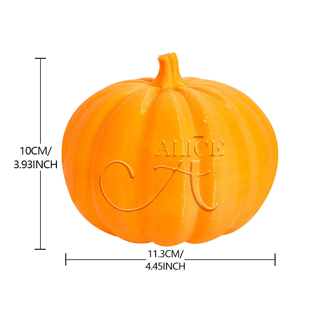 Personalised Halloween Pumpkin Light Custom Name Light Custom Light Up Jack-o-lantern Halloween Decor - A - soufeeluk