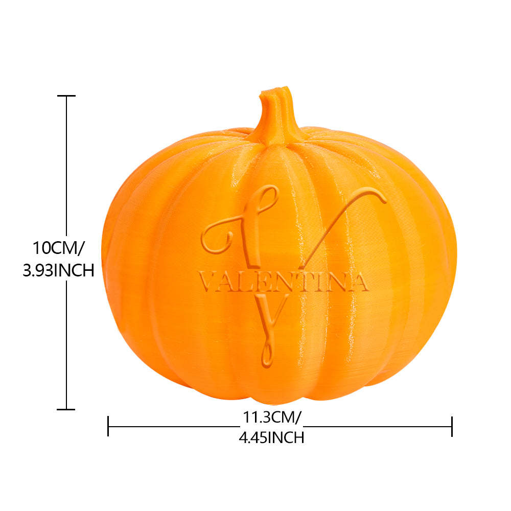 Personalised Halloween Pumpkin Light Custom Name Light Custom Light Up Jack-o-lantern Halloween Decor - V - soufeeluk