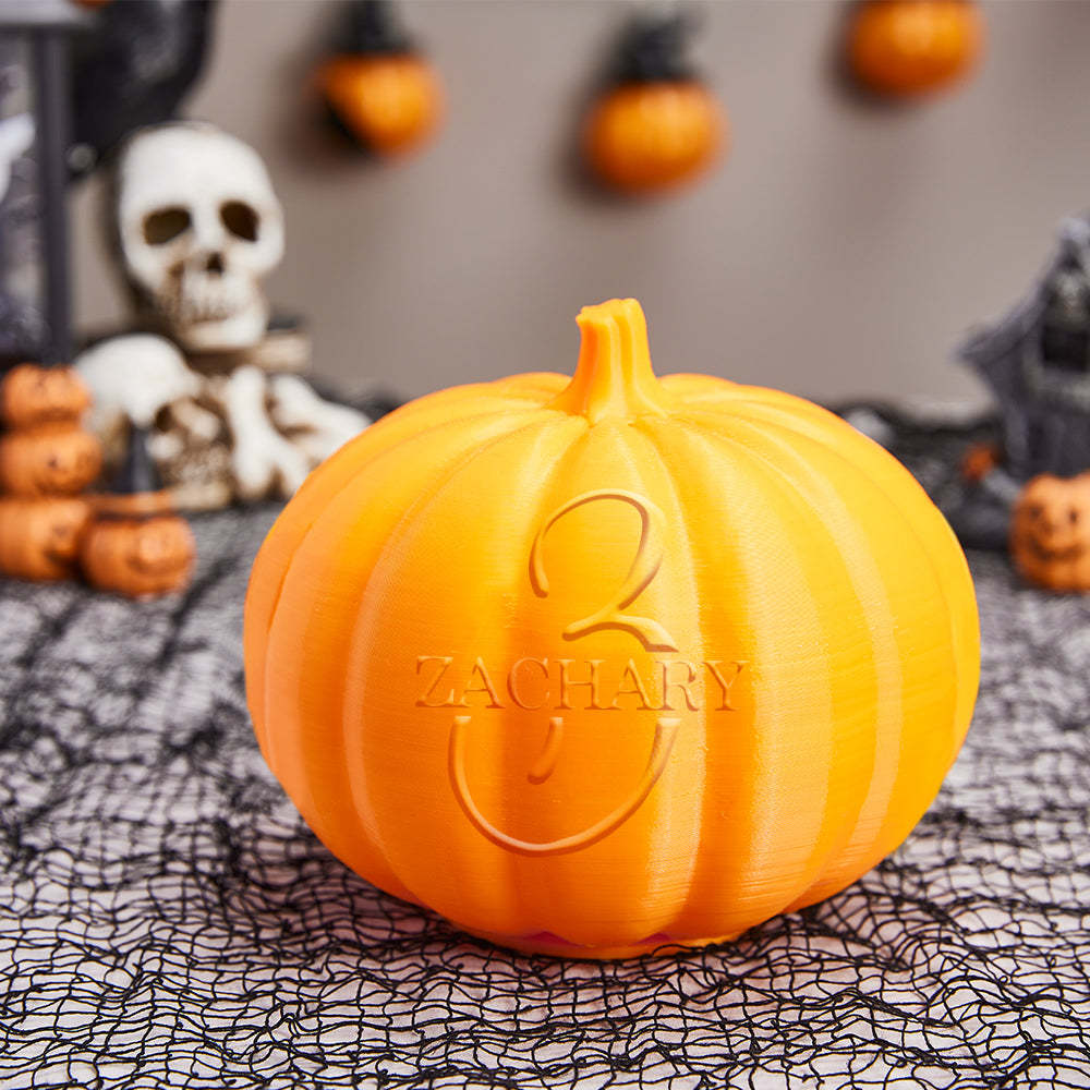 Personalised Halloween Pumpkin Light Custom Name Light Custom Light Up Jack-o-lantern Halloween Decor - Z - soufeeluk