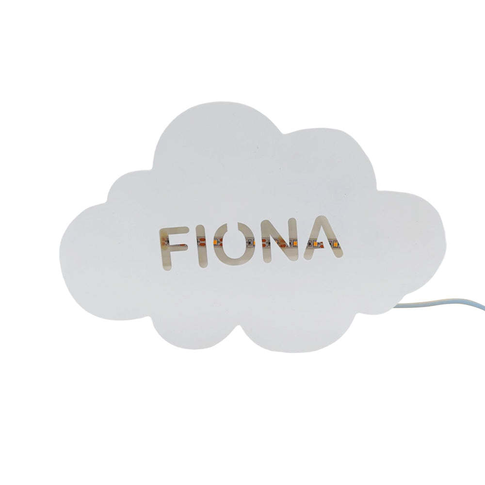 Personalised Name Cloud Wall Light for Kids Room Birthday Gift for Kids - soufeeluk