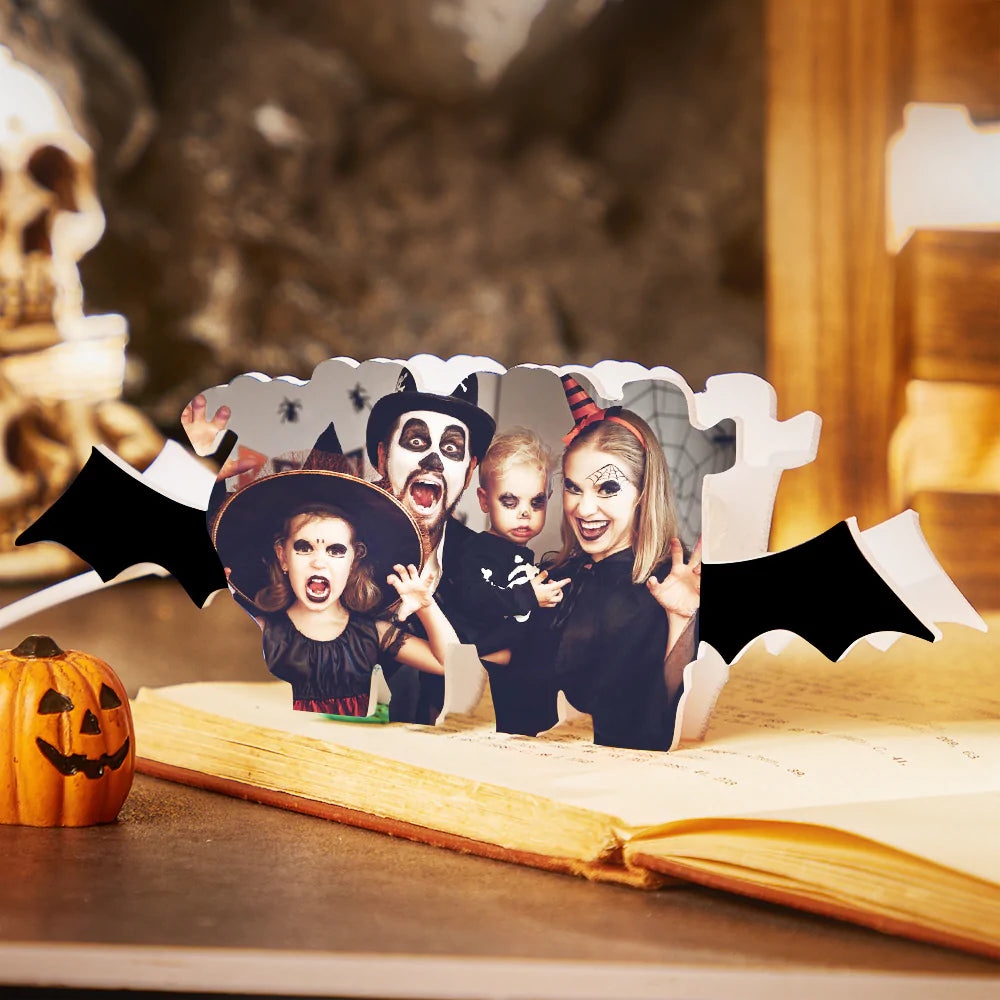 Custom Photo Night Light Personalised Halloween Acrylic Lamp Creative Gift - soufeeluk