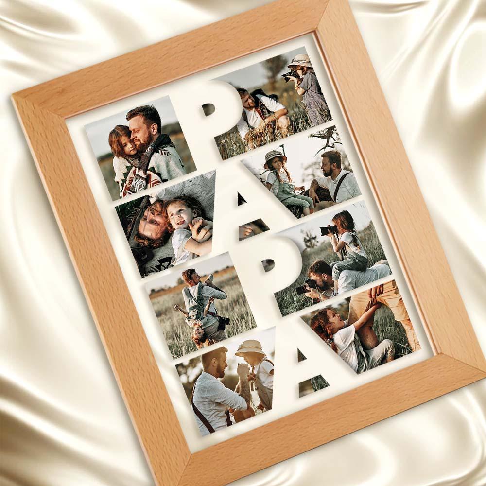 Custom Photo Acrylic Night Light Gift for Father - soufeeluk