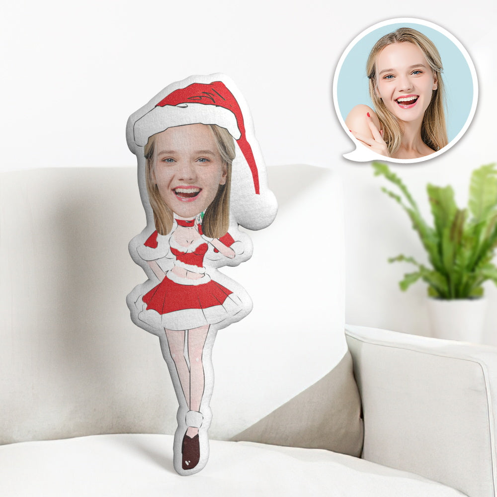 Weihnachtsgeschenk Custom Minime Dekokissen Personalisiertes Sexy Christmas Girl Minime Dekokissen - soufeelde