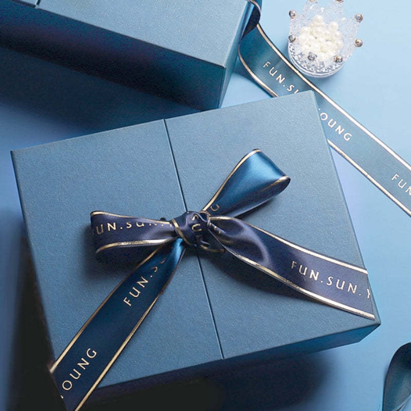 Blaue Jubiläums-geschenkbox - soufeelde