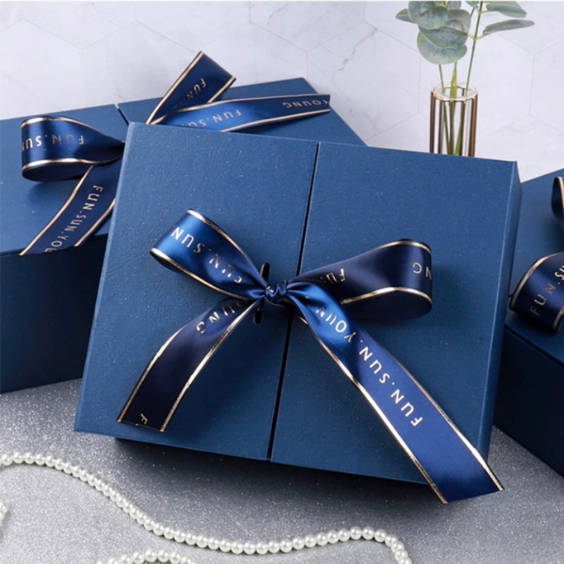Blaue Jubiläums-geschenkbox