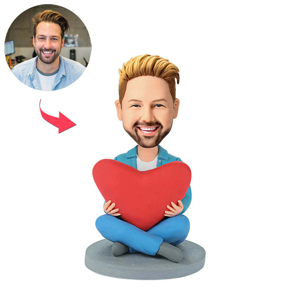 Das Paar Mit Dem I Love U Sign Custom Bobblehead Geschenk Für Liebhaber - soufeelde