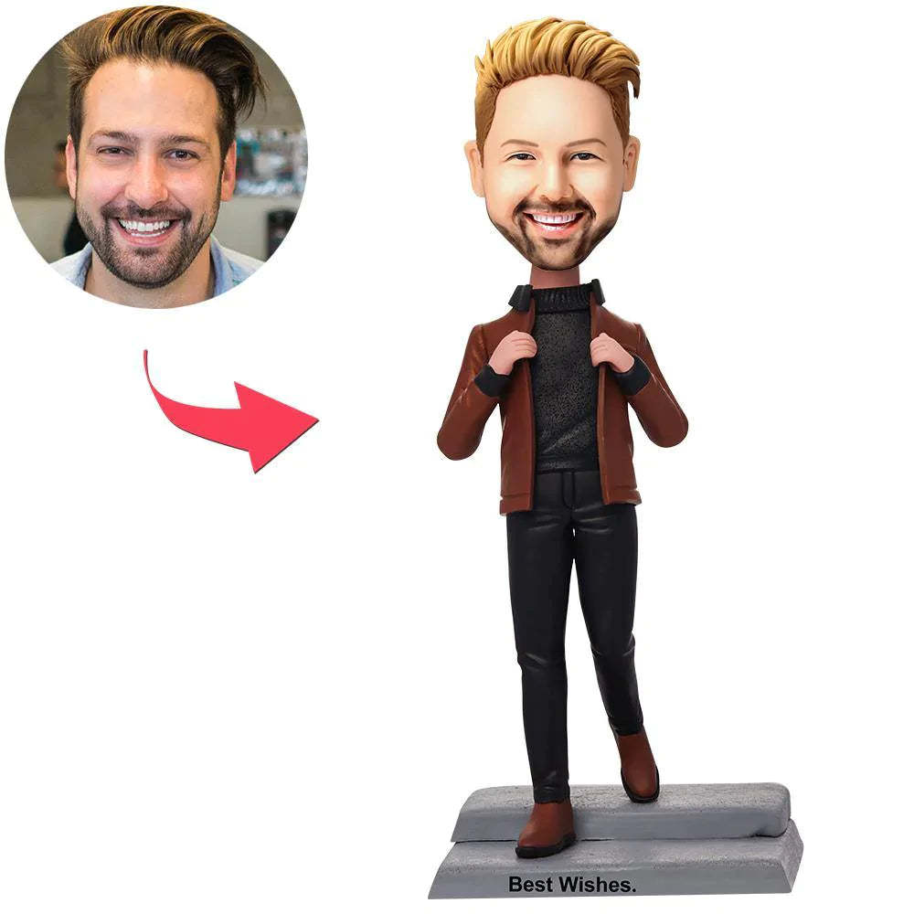 Das Paar Mit Dem I Love U Sign Custom Bobblehead Geschenk Für Liebhaber - soufeelde