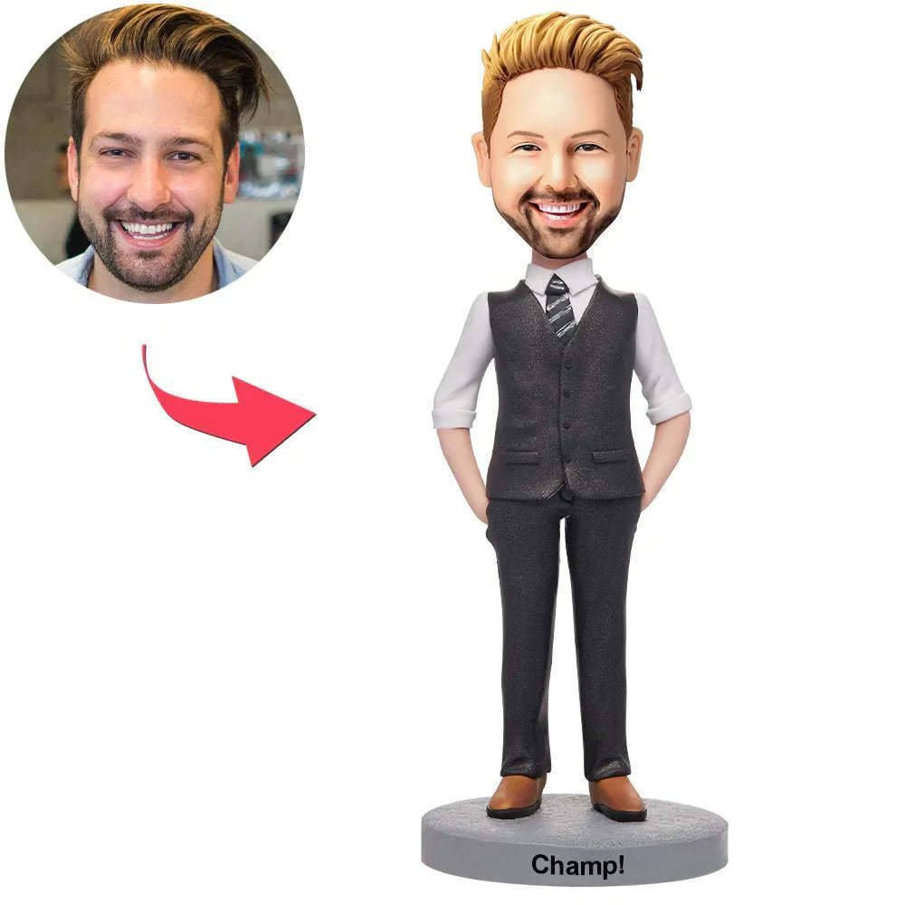 Das Paar Mit Dem I Love U Sign Custom Bobblehead Geschenk Für Liebhaber - soufeelde