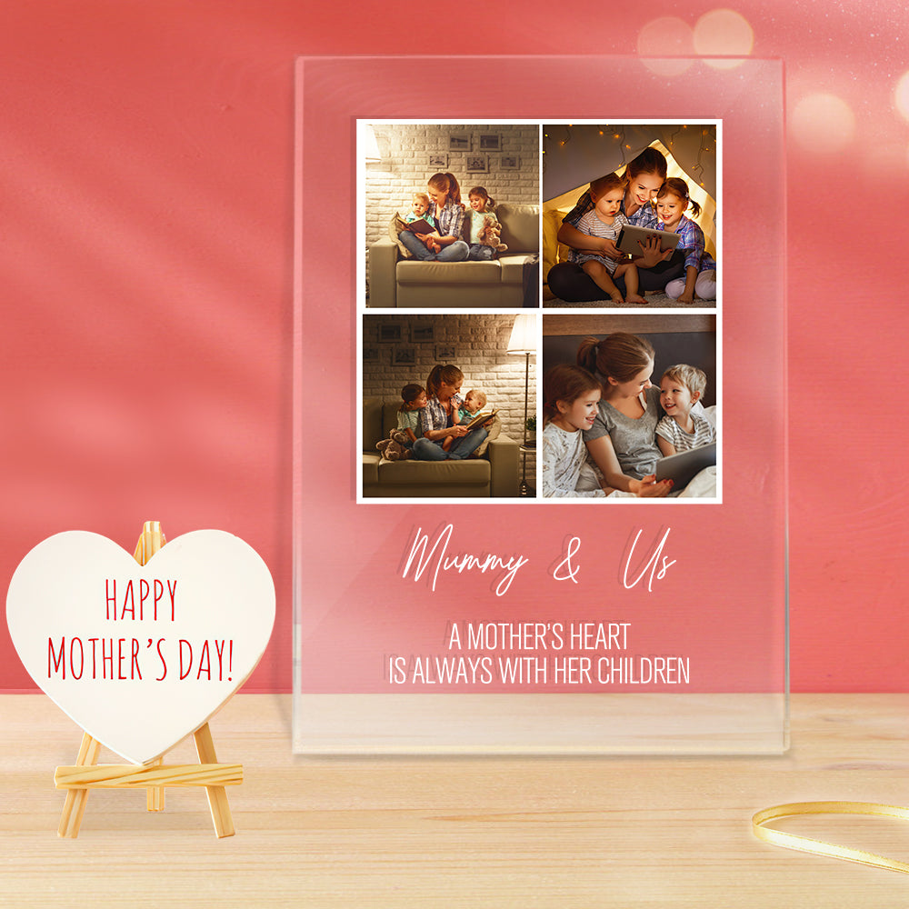 Benutzerdefinierte Fotos Acryllampe Geschenk Für Mama - soufeelde