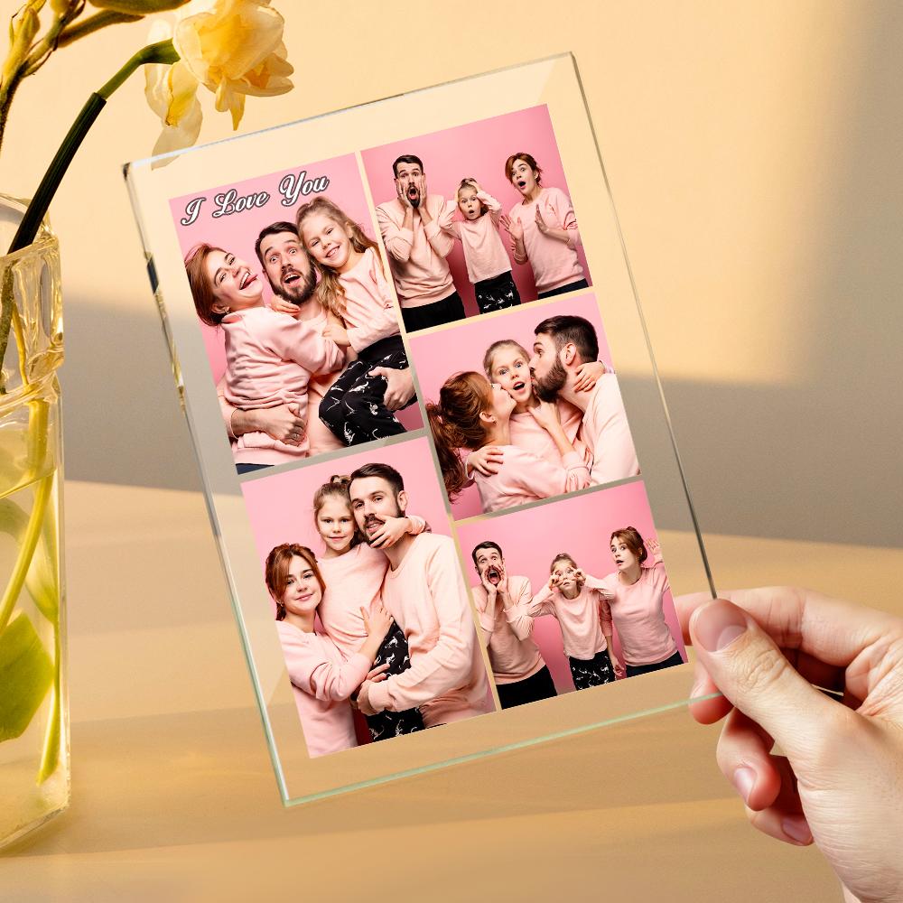 Benutzerdefinierte Multi-foto-acryl-nachtlicht Personalisierte Collage-foto-lampe - soufeelde