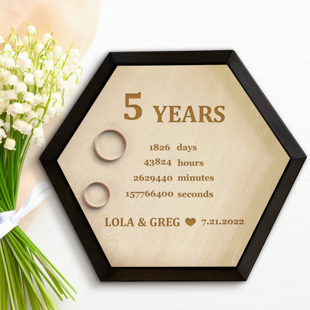 Benutzerdefinierte Holz Schmuck Tablett Verlobungsschmuck Ringhalter Teller Home Decor Geschenk - soufeelde