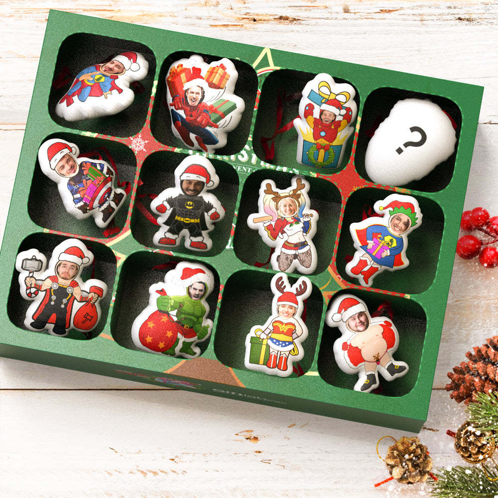 Weihnachtsüberraschungsgeschenke Weihnachten Minime Hängende Dekorationen Blind Box Benutzerdefiniertes Gesicht Weihnachten Hängende Ornamente - soufeelde