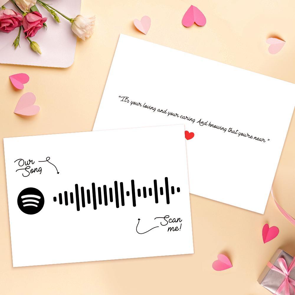 Benutzerdefinierte Spotify-Code-Musikkarten Mit Ihrem Song