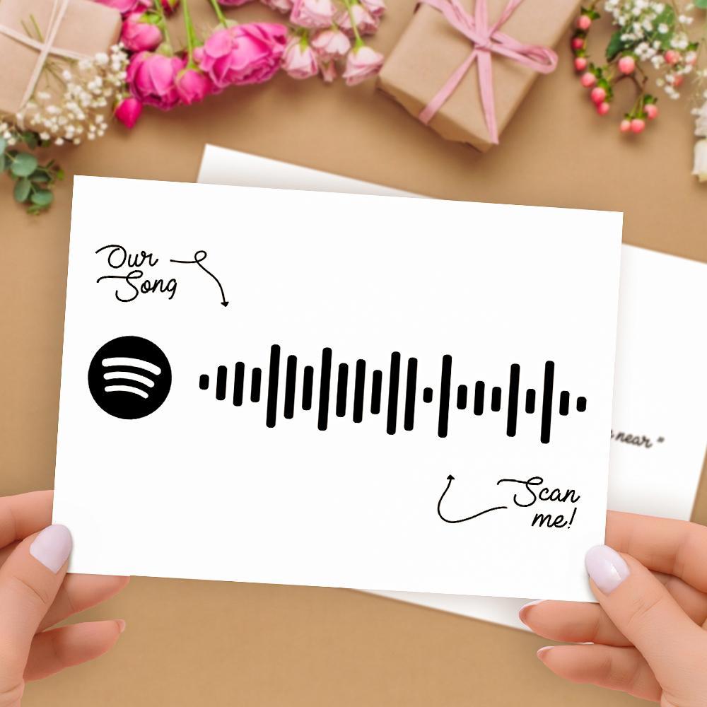 Benutzerdefinierte Spotify-Code-Musikkarten Mit Ihrem Song