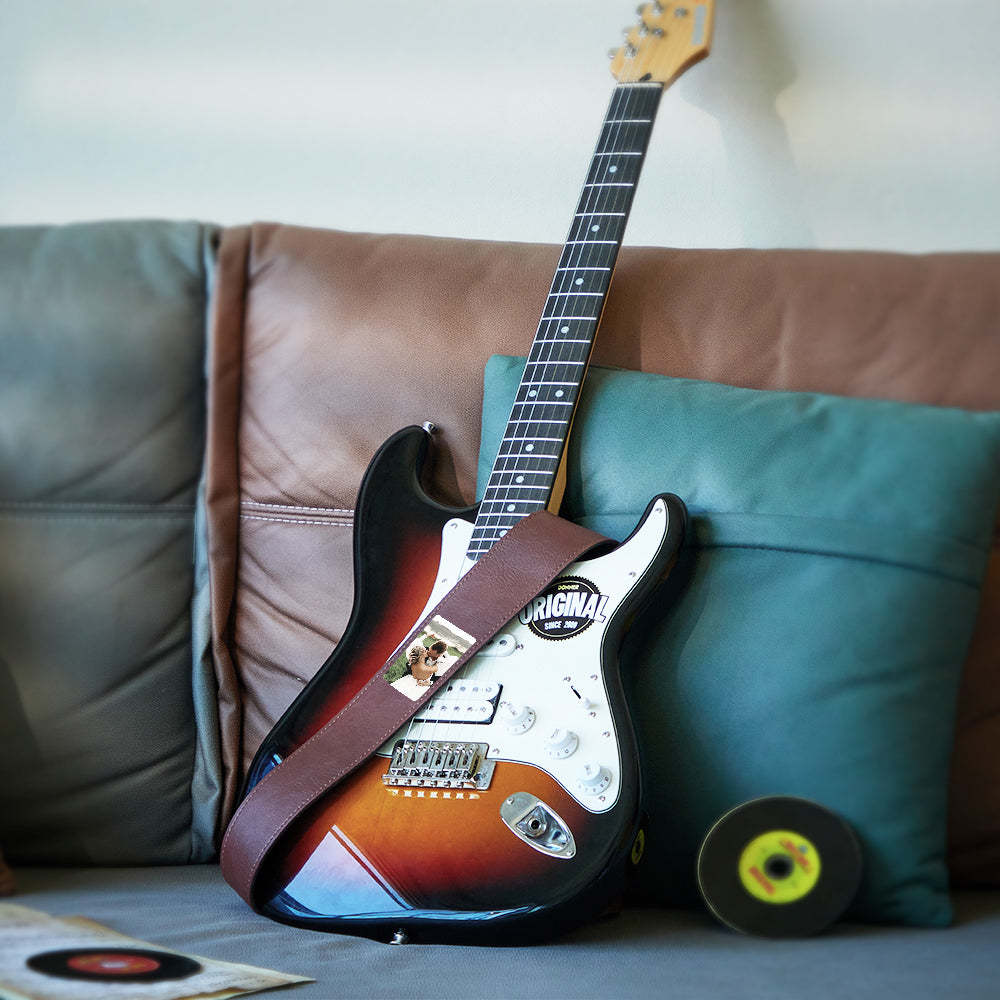 Kundenspezifischer Foto-gitarren-bügel-kreative Musik-geschenke - soufeelde