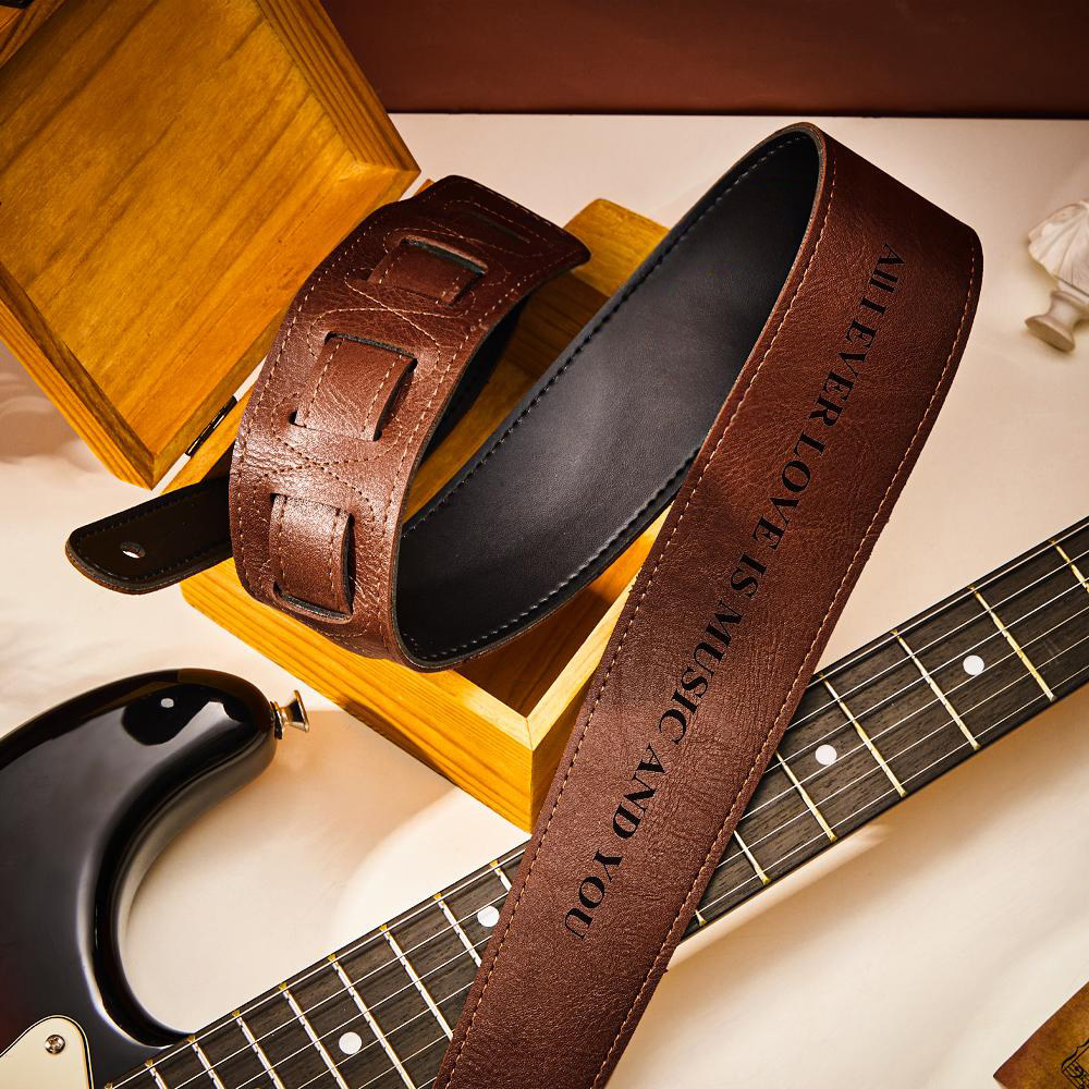 Benutzerdefinierte Gravierte Gitarrengurt Crossbody Kreative Geschenke