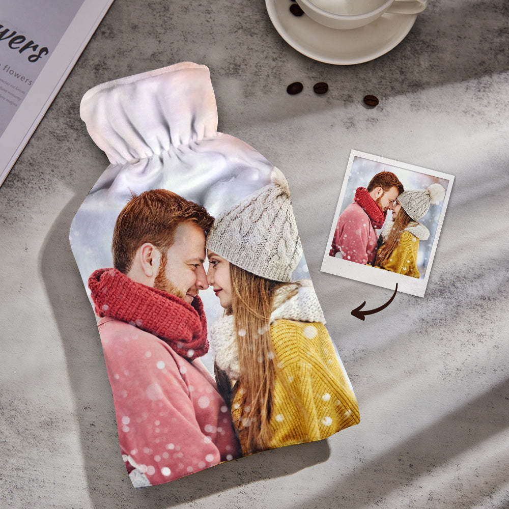 Kundenspezifische Foto-wärmflasche Gedenken Winter-plüsch-warmen Geschenken - soufeelde