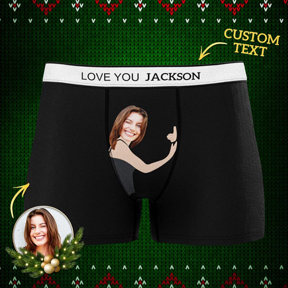 Custom Face & Name Boxer My Girlfriend Sexy Charming Herren Boxershorts
