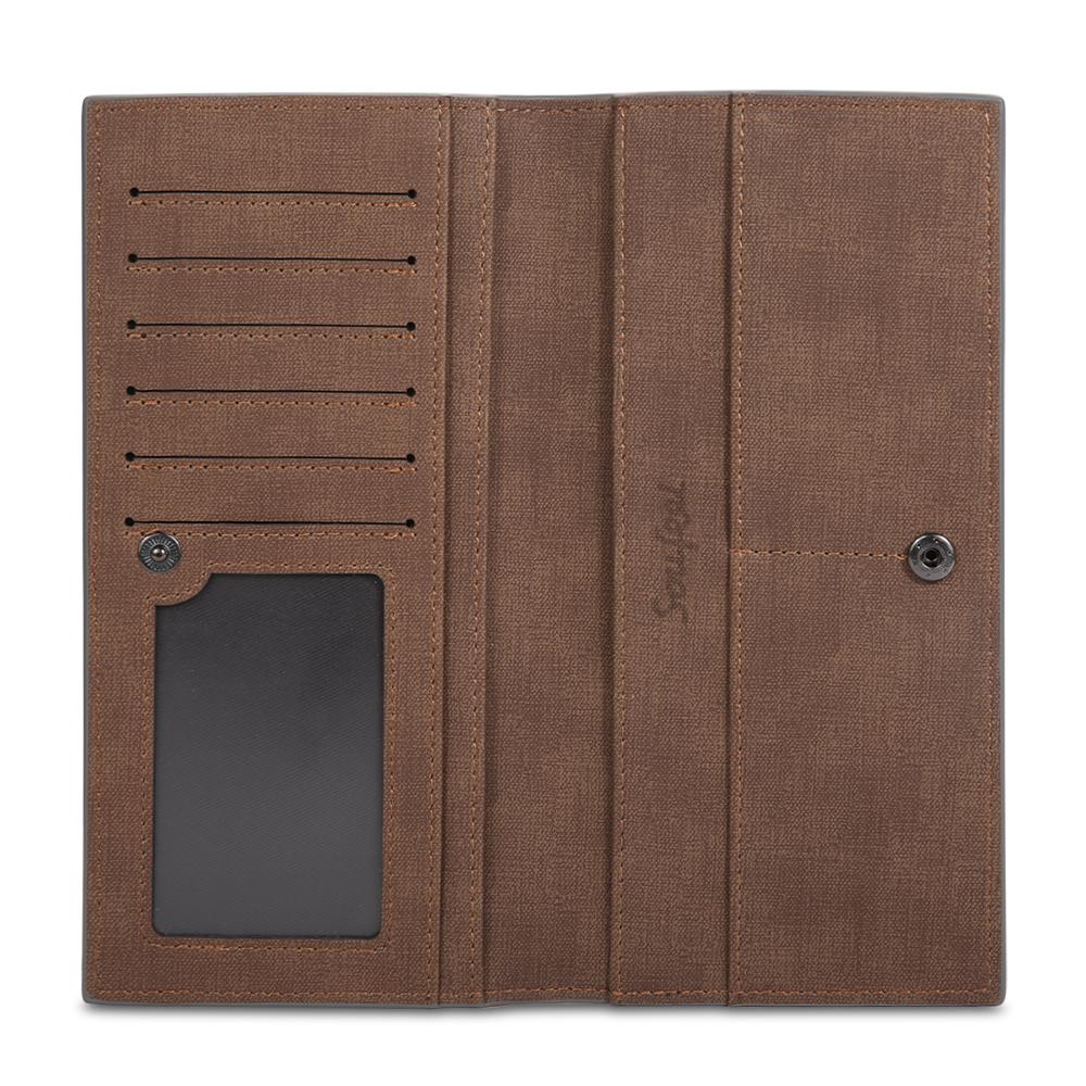 Kundenspezifisches Foto-portemonnaie Im Langen Stil, Zweifach Gefaltet, Mit Individueller Inschrift, Graviertem Portemonnaie, Paargeschenk - soufeelde