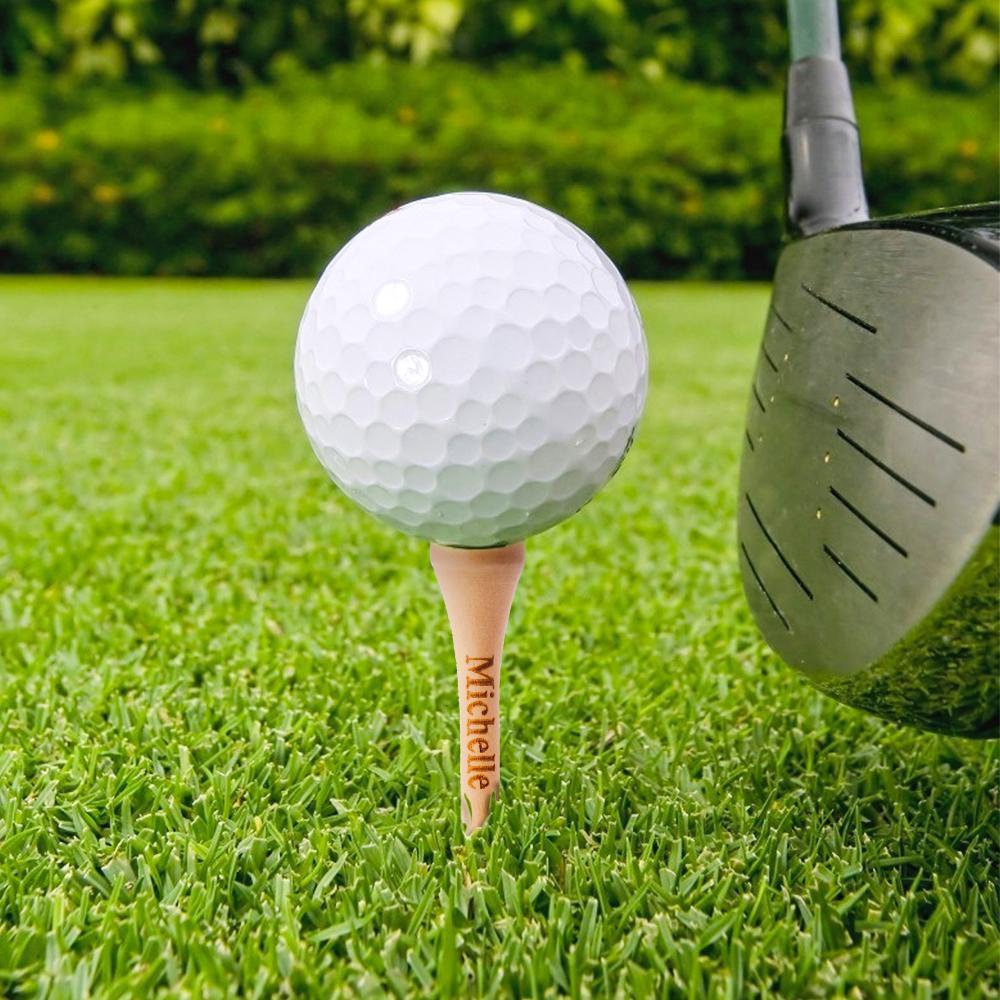 Kundenspezifische Gravierte Golf-t-stücke Im Freiensport-geschenke Für Mann
