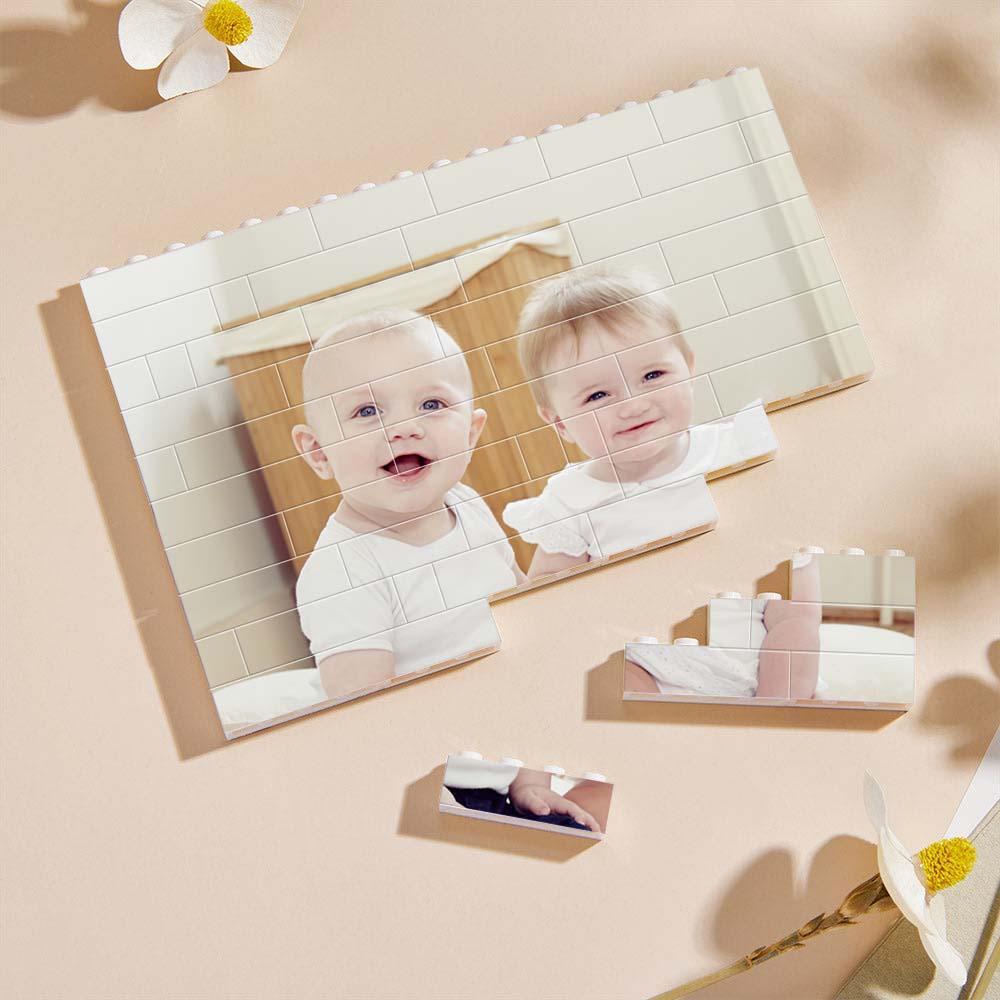 Kundenspezifisches Foto-baustein-puzzle Personalisiertes Baustein-quadratisches Form-geschenk Für Kinder - soufeelde