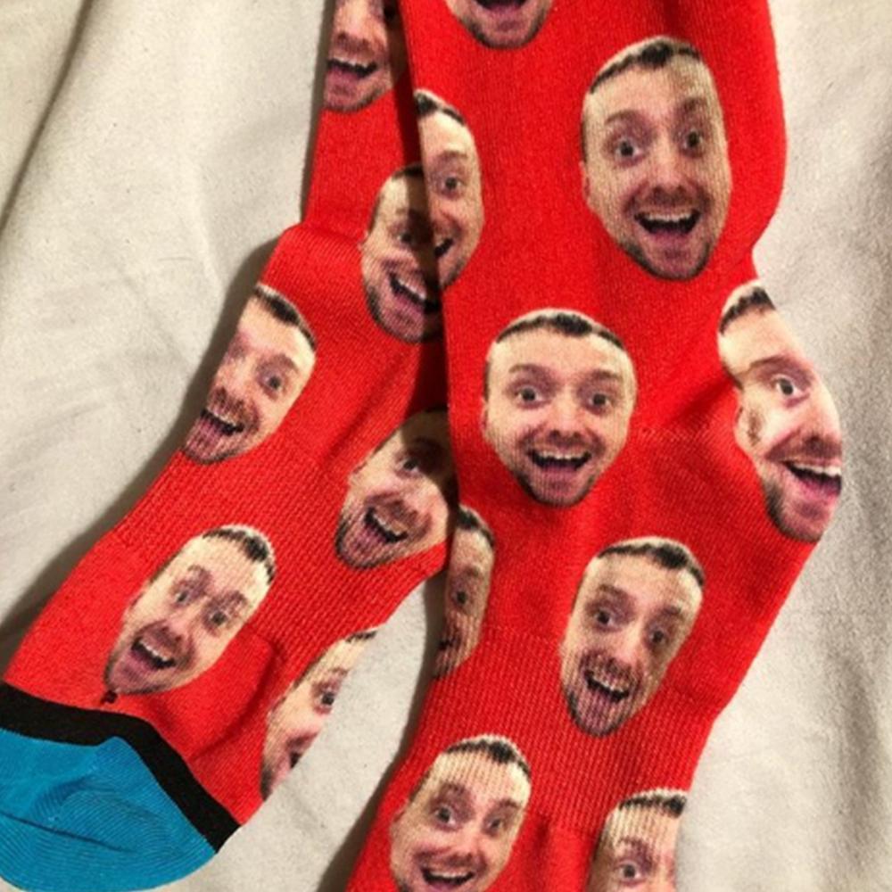 Kundenspezifische Gesicht Socken - Bunt