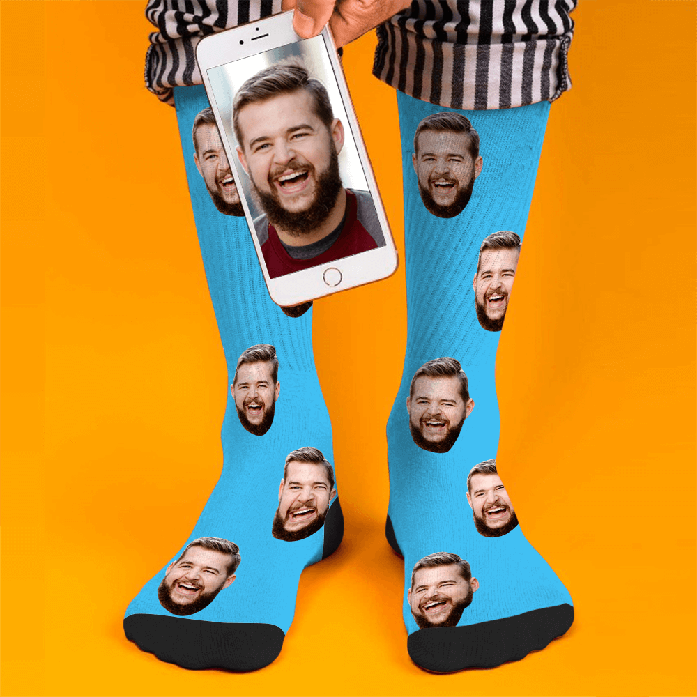 Kundenspezifische Gesicht Socken - Bunt