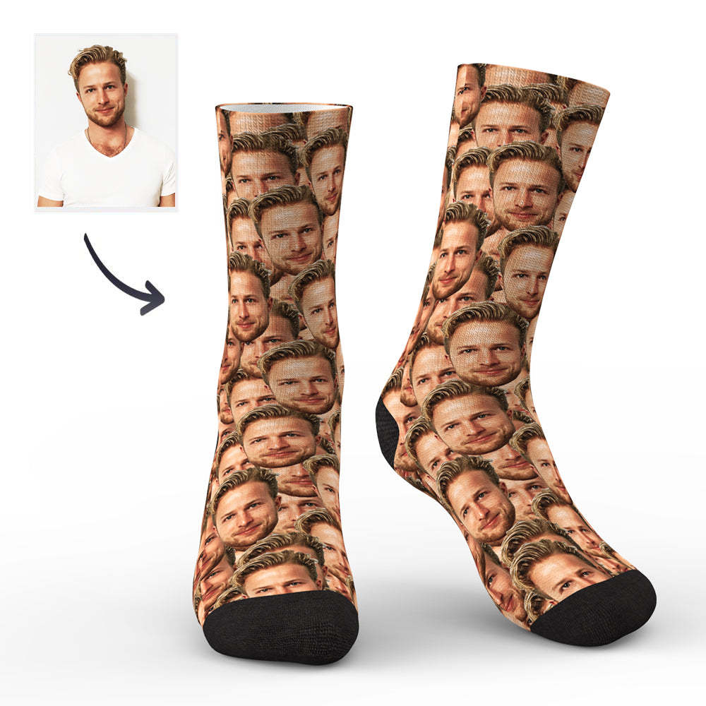 Kundenspezifische Foto Socken, Gesicht Maische Socken