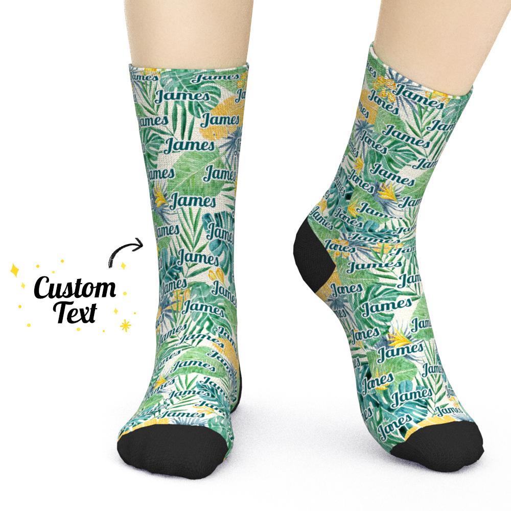 Individuell Gravierte Socken Hawaiische Socken Geschenke Für Den Urlaub