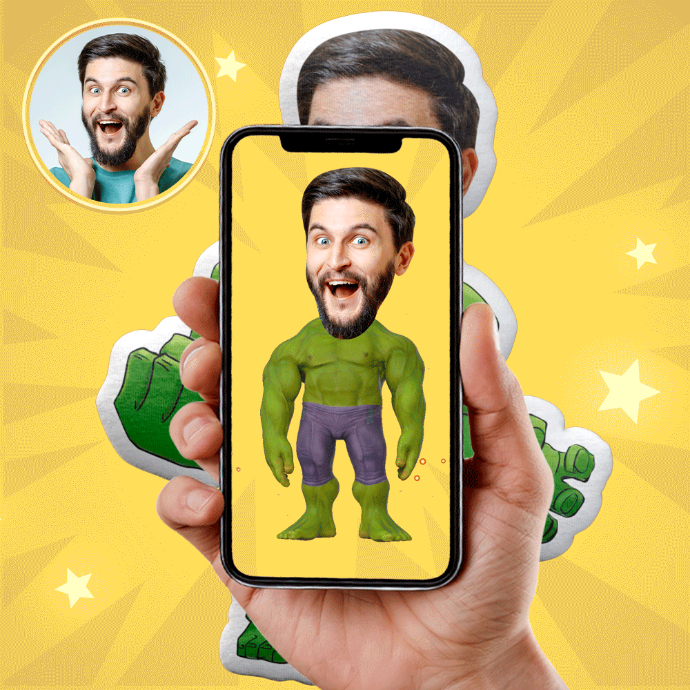 Körperkissen My Face Doll Custom Dolls Hulk Fotokissen Minime Doll Ar View Geschenk Für Freund - soufeelde