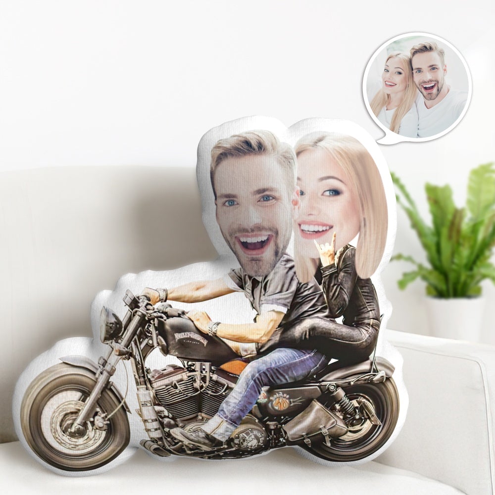 Benutzerdefinierte Gesicht Geschenke Personalisiertes Foto MiniMe Kissen Benutzerdefinierte Puppengeschenke Einzigartige Harley Motors Kissengeschenke