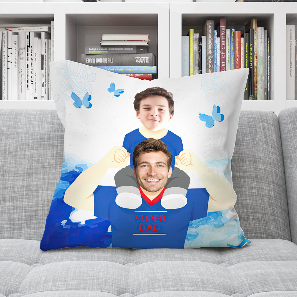 Benutzerdefiniertes Gesichtskissen Vaters Liebe Als Ob Bergkissen Bestes Vatertagsgeschenk - soufeelde
