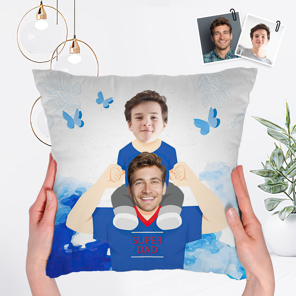 Benutzerdefiniertes Gesichtskissen Vaters Liebe Als Ob Bergkissen Bestes Vatertagsgeschenk - soufeelde